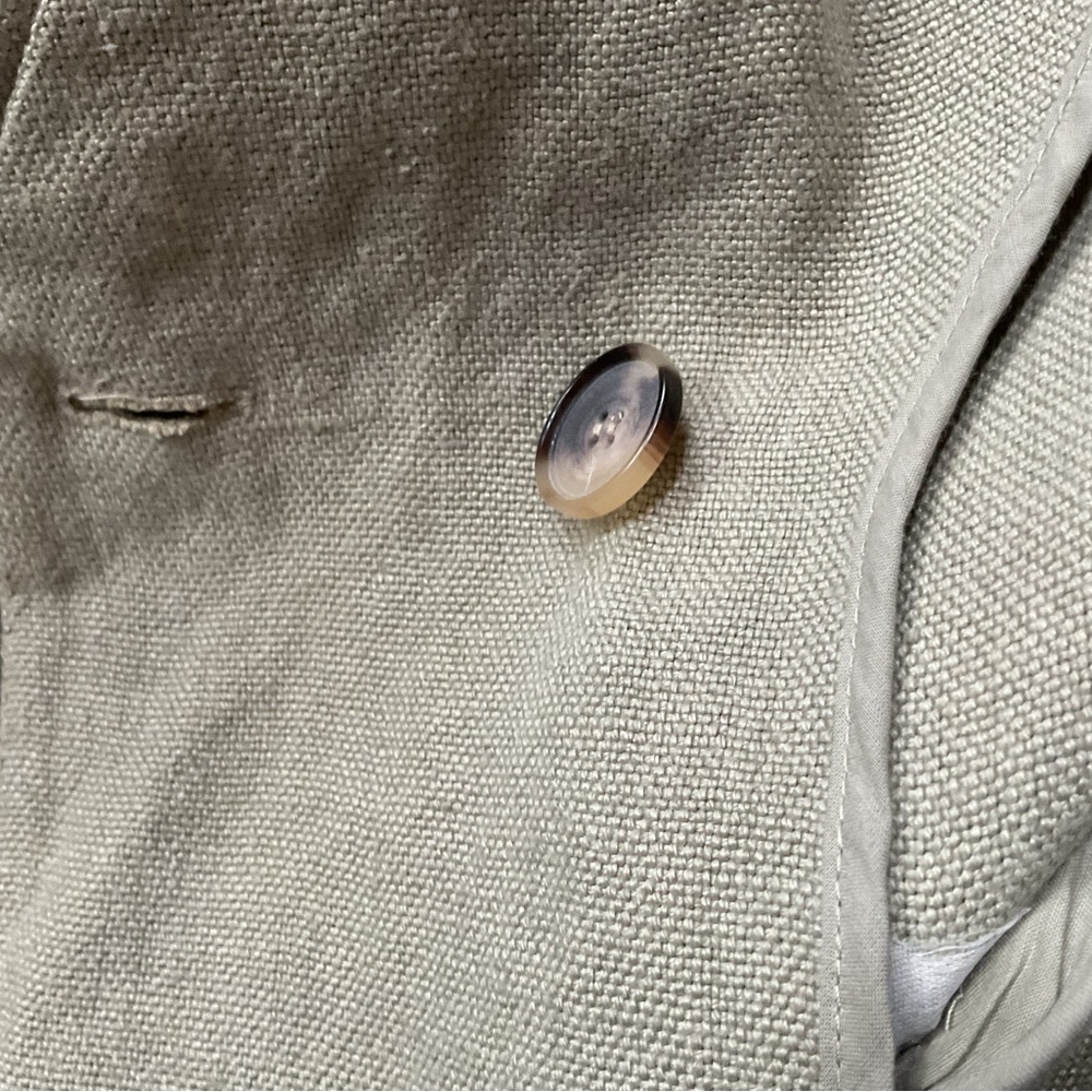 Zara 100% Linen Coat with Pockets, Small - Picture 12 of 14